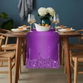 thumbnail image 2 of Modern Purple Table Runner - 36 Inch Long, Kitchen Dining Table Runner Dresser Scarves, Abstract Diamond Luxury Gradient Farmhouse Decor for Coffee Tables Wedding Party Banquet, 2 of 8