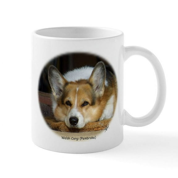 CafePress - Welsh Corgi (Pembroke) Mug - 11 oz Ceramic Mug - Novelty Coffee Tea Cup