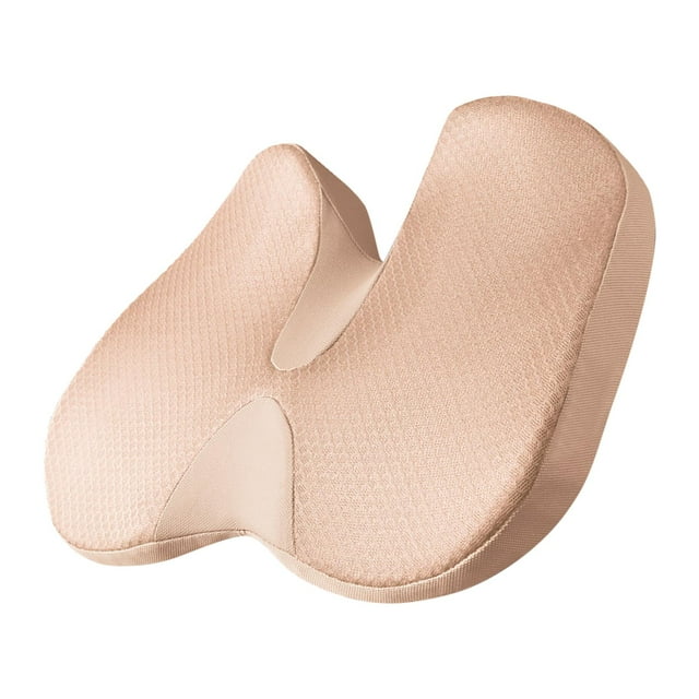 Cojín para asiento de silla, cojín ortopédico para asiento de coche con funda extraíble 45x35x8cm
