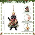 thumbnail image 3 of Christmas Tree 2D Acrylic Hanging Decor, Cat Ornaments for Christmas Tree, Cat Christmas Ornament, Christmas Ornaments 2026, Funny Black Cat Xmas Ornament, 3 of 7