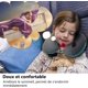 thumbnail image 4 of Bleu Paon Oreiller De Voyage Gonflable Pour Avion, Oreiller De Voyage Gonflable, Oreiller De Voyage Portable Pour Avion, Oreiller Pour Avion Rglable,, 4 of 5