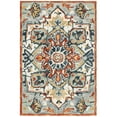 thumbnail image 5 of SAFAVIEH Aspen Caroline Southwestern Area Rug, Blue/Rust, 9' x 9' Square, 5 of 8