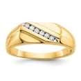 thumbnail image 1 of 14k Diamond Mens Ring Size 10, 1 of 1