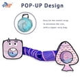 thumbnail image 4 of Túnel para Gatos GONPETGP para Gatos de Interior con Combo de Juguetes Cubo y Tienda, 4 of 7