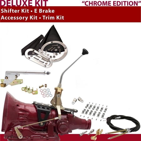 American Shifter AOD Shifter Kit 10 in. E-Brake Cable Clamp Clevis Trim Kit for CB895