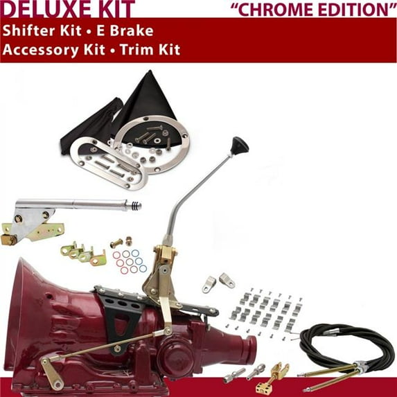 American Shifter 4L60E Shifter Kit 10 in. E Brake Cable Clamp Clevis Trim Kit for D7903