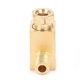 thumbnail image 3 of Brass Pipe Joint Right Angle Thread Connection Tube Nipple Industrial Tubular FittingPL406, 3 of 4