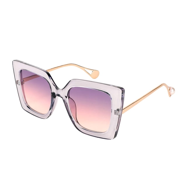 Gafas de sol FEISEDY cuadradas grandes con incrustación de perlas modelo B2625