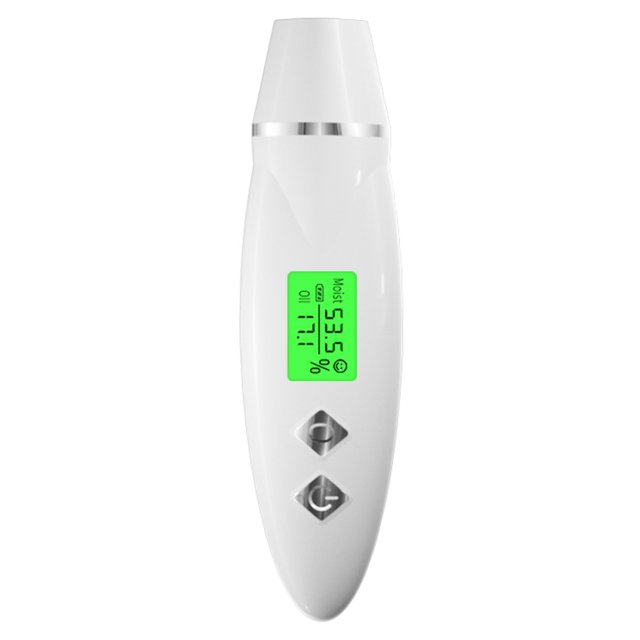 Analizador de piel con probador de aceite facial Probador de aceite facial de mano Analizador de piel IPX0 Detección de humedad de piel impermeable