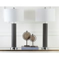 thumbnail image 3 of SAFAVIEH Ollie 31.5 in. H Faux Column Table Lamp, Grey Faux Snakeskin, Set of 2, 3 of 6