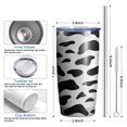 thumbnail image 6 of Leopard Print 20oz Coffee Tavel Tumblers, Stainless Steel Mobile Tumbler, Vacuum Insulated Coffee Mug with Lid, Spill-Proof Travel Cup for Hot & Cold Drinks, 6 of 6