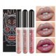 thumbnail image 2 of Elecool 3pcs Glitter Lipstick Set Waterproof Sexy Blue Purple Black Lip Gloss Shiny Lip Tint, 2 of 5
