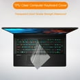 thumbnail image 2 of Lomubue Keyboard Cover Universal Waterproof Transparent Computer Keyboard TPU Protective Film for MSI GS60 GE60 GS70 GS66 GS63 GS73 S1, 2 of 10