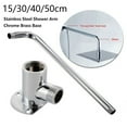 Wall Mounted Stainless Steel Shower with Mount Base Head Extension Pipe