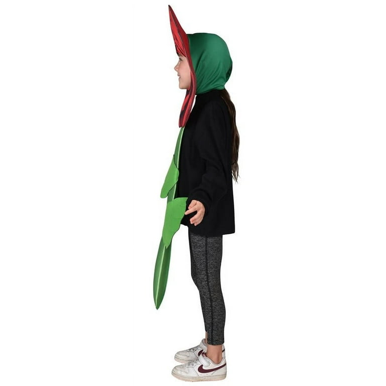 Red Rose Flower Child Costume