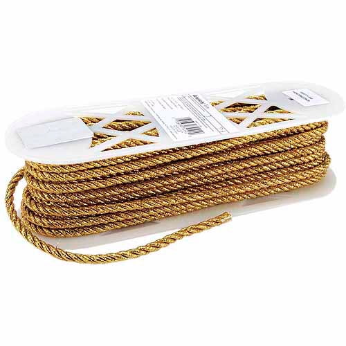 Various Colors & Sizes Rayon Acrylic Metallic Twisted Cord Trim Sold By Buy Yard 