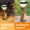 thumbnail image 3 of Solar Powered Garden Lantern, Cute Animal Pond Light Dog Solar Statue Warm White Lawn Solar Light LED Decorative Cute Rabbit Figure Ornament with Led Lantern Decorations (Rabbit), 3 of 8