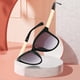 thumbnail image 5 of Gafas de terre para mujer, gafas de terre de conducción de moda , gafas de montura , gafas de terre fáciles de llevar para , Marco negro brillante jinwen Gafas de sol, 5 of 8