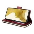 thumbnail image 3 of SaniMore for Samsung Galaxy S24 Plus Case, 3 in 1 Zipper Purse Cover + Card Slots +  Kickstand + Detachable Lanyard Comprehensive Protective Shockproof Anti-drop Shell For Galaxy S24 Plus, Winered, 3 of 13