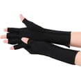 thumbnail image 1 of NURCOM Gants de Compression pour l'Arthrite, Soulagement de la Douleur Rhumatoïde, Gants de Compression pour Femmes et Hommes, Gants de Circulation Sans Doigts Premium pour l'Arthrite et les Douleurs Articulaires, Gonflement, Tendinite, 1 Paire Noire, 1 of 7
