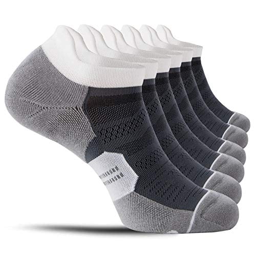 6 Pairs CelerSport Ankle Running Socks for Men and Women Low Cut Athletic Sports Socks
