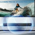 thumbnail image 2 of VEAT00L 2.2ch Indoor Wireless Bluetooth 5.0 Sound Bar with 3D Surround Sound & Powerful Bass, Black, VEAT00L, 2 of 6