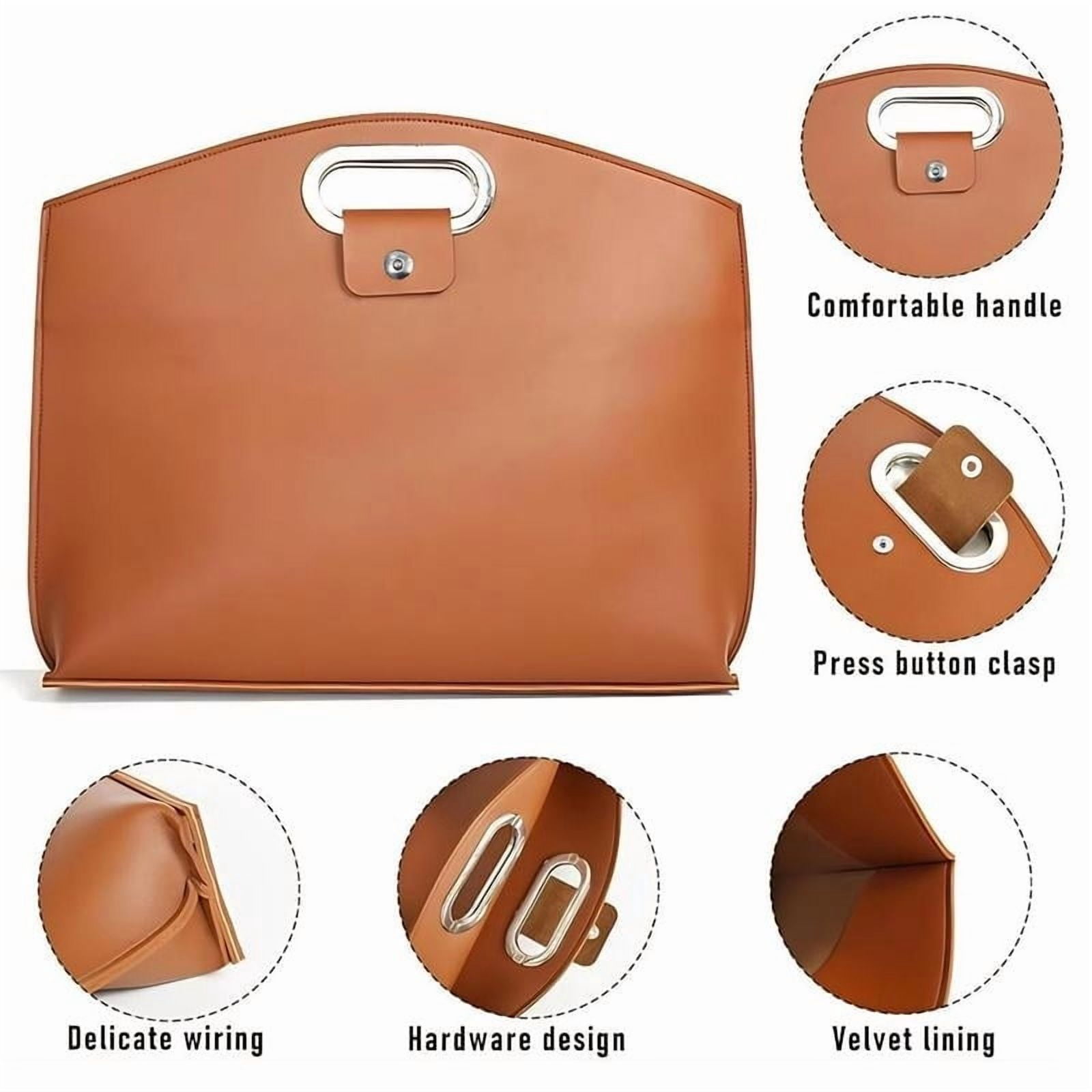 Stylish Women's Laptop Tote Bag Set, Large Capacity Waterproof Leather Handbag for Work, Travel, and Everyday Use, Versatile Briefcase and Tote for All Occasions