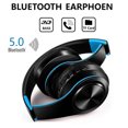 thumbnail image 4 of Auriculares deportivos inalámbricos plegables Bluetooth5.0 HIFI Auriculares deportivos estéreo con micrófono FM Radio Auriculares con tarjeta TF Inevent EL0772-02B, 4 of 5