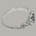 thumbnail image 5 of LBG British Made 9k White Gold Natural Sapphire & Diamond Womens Anniversary Ring - 33 size options - Size 8.75, 5 of 9