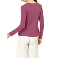 thumbnail image 5 of MODA NOVA Juniors Tie Open Front Long Sleeve Knit Metallic Ruffled Crop Cardigan, 5 of 7