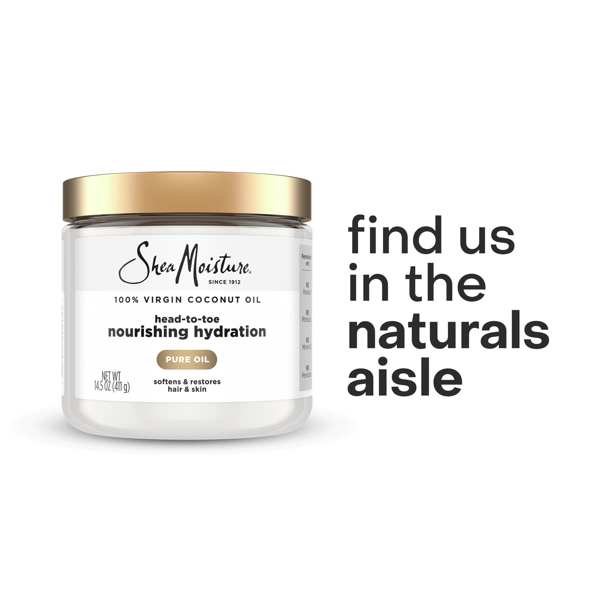 Shea Moisture Nourishing Hydration Extra Virgin Coconut Oil Hair and Skin Lotion, 15 oz