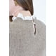 thumbnail image 4 of Sueter con cuello y puños de encaje Roman Fashion /Tallas Extras, 4015 (Cafe) cafe 36, 4 of 7