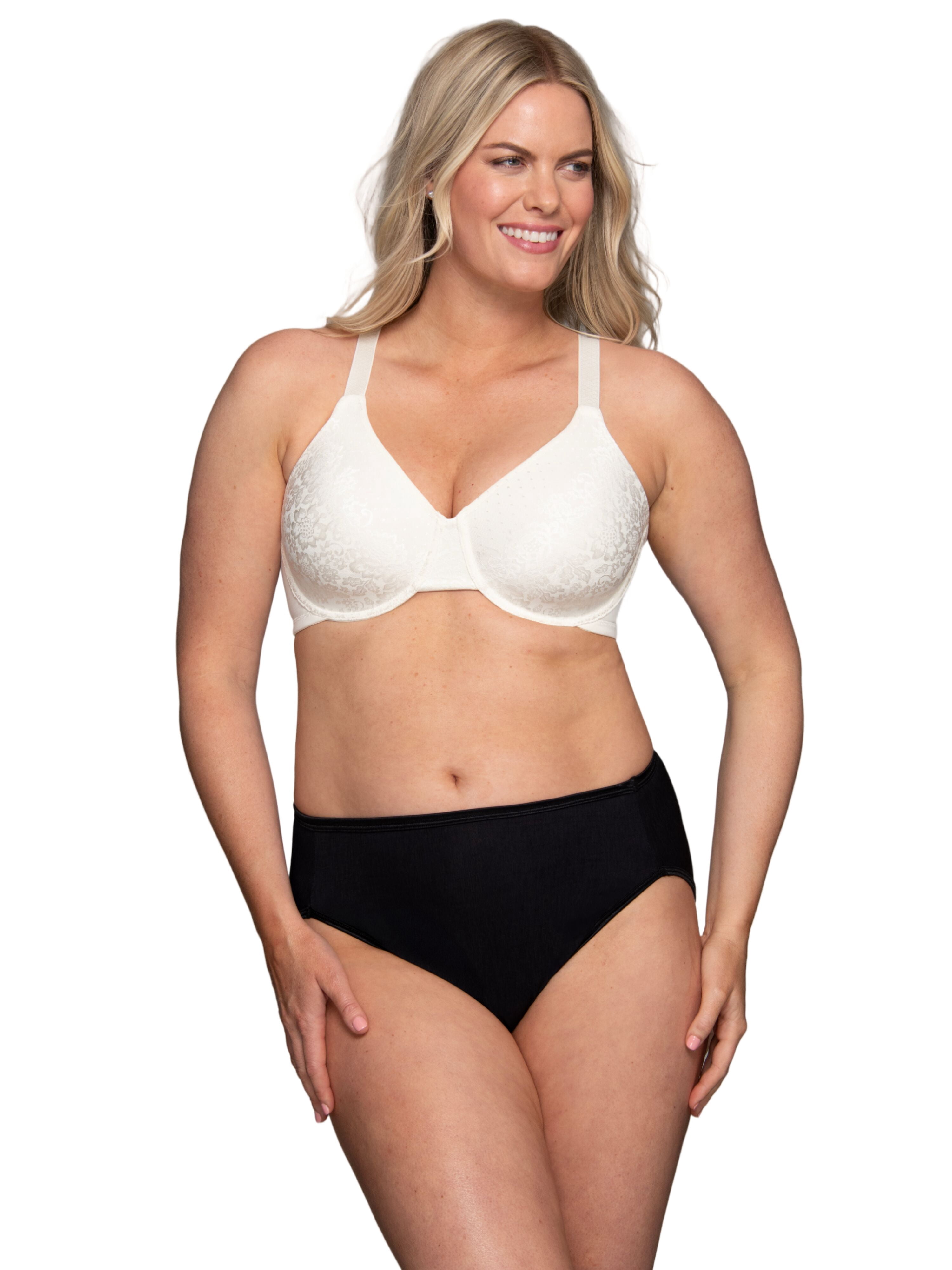 Vanity Fair Lingerie Women's Beauty Back Smoothing Underwire Minimizer Bra, Style 76080