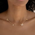 thumbnail image 3 of FindChic Mama Necklaces for Women, 14K Gold Plated Dainty Choker Cubic Zirconia Layered Necklace Mother's Day Jewelry Gift for Mom with Box, 16inch, 3 of 10