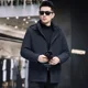 thumbnail image 4 of Chaqueta de plumas para hombre con capucha y forro de piel de conejo nano extraíble, ropa de diseñador para hombre, chaqueta acolchada para hombre, abrigo de invierno para hombre, 4 of 5