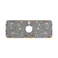 thumbnail image 7 of Yayeee Faucet Mat for Kitchen Sink 14.7" Diatomite Long Splash Guard Pad, Gray Halloween Dancing, 7 of 7