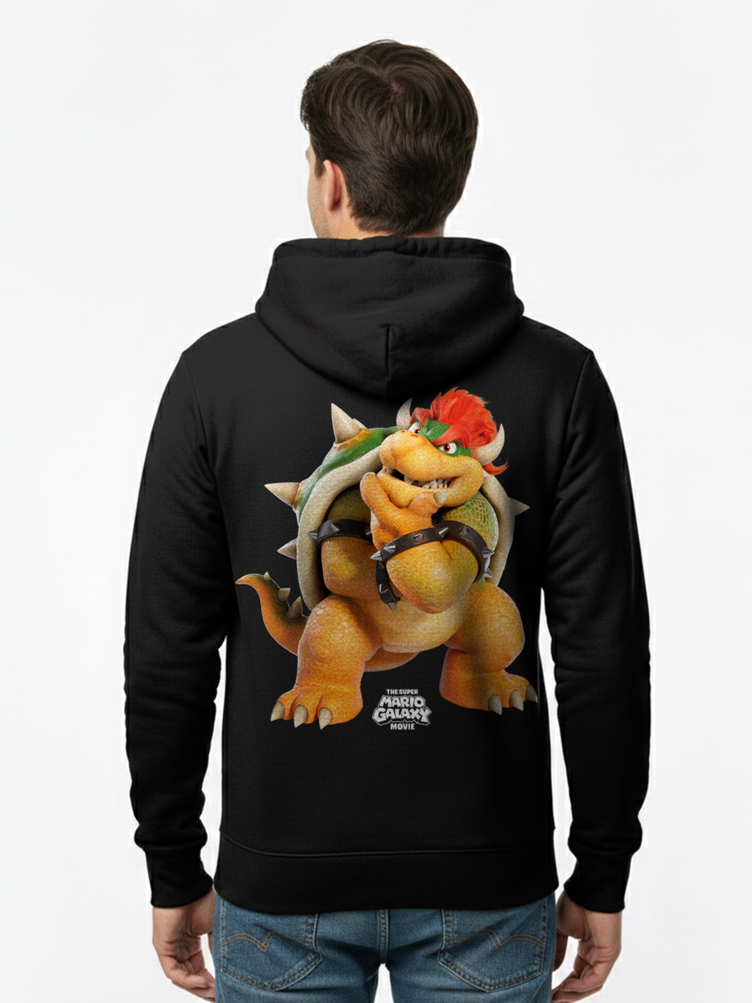 Super Mario Galaxy, Men's & Big Men's Graphic Hoodie, Bowser, Sizes S-3XL
