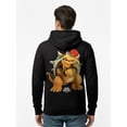 thumbnail image 3 of Super Mario Galaxy, Men's & Big Men's Graphic Hoodie, Bowser, Sizes S-3XL, 3 of 8