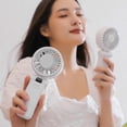 thumbnail image 1 of Foldable Handheld Fan Portable Digital Display Quiet Long Lasting Personal Fan for Daily Use Outdoor, 1 of 7