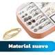 thumbnail image 2 of Set de 4 Joyeros Bluelander, Alajero Organizador para Anillos, Collares, Relojes, Pulseras y Aretes, Impermeable de Cuero, Interior de Terciopelo, Rosa, 2 of 5