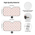 thumbnail image 3 of Bingfone Strawberry Car Windshield Sun Shade Protector Keep Your Vehicle Cool Sun Shield Visor Cover Foldable for Car Truck SUV-Small, 3 of 8