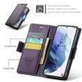 thumbnail image 4 of CaseMe Leather For Samsung Galaxy S21 Plus 5G Wallet Case with RFID Blocking, For Samsung Galaxy S21 Plus 5G Case Wallet for Women Men Card Holder Magnetic Clasp Kickstand Folio Case,Purple, 4 of 12