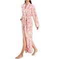 thumbnail image 5 of Plus Size Cotton Robes for Women Fluffy Women's Nightgowns & Sleepshirts Oversize Cute Women's Sleepwear House Womens Robe Pink, 5 of 5