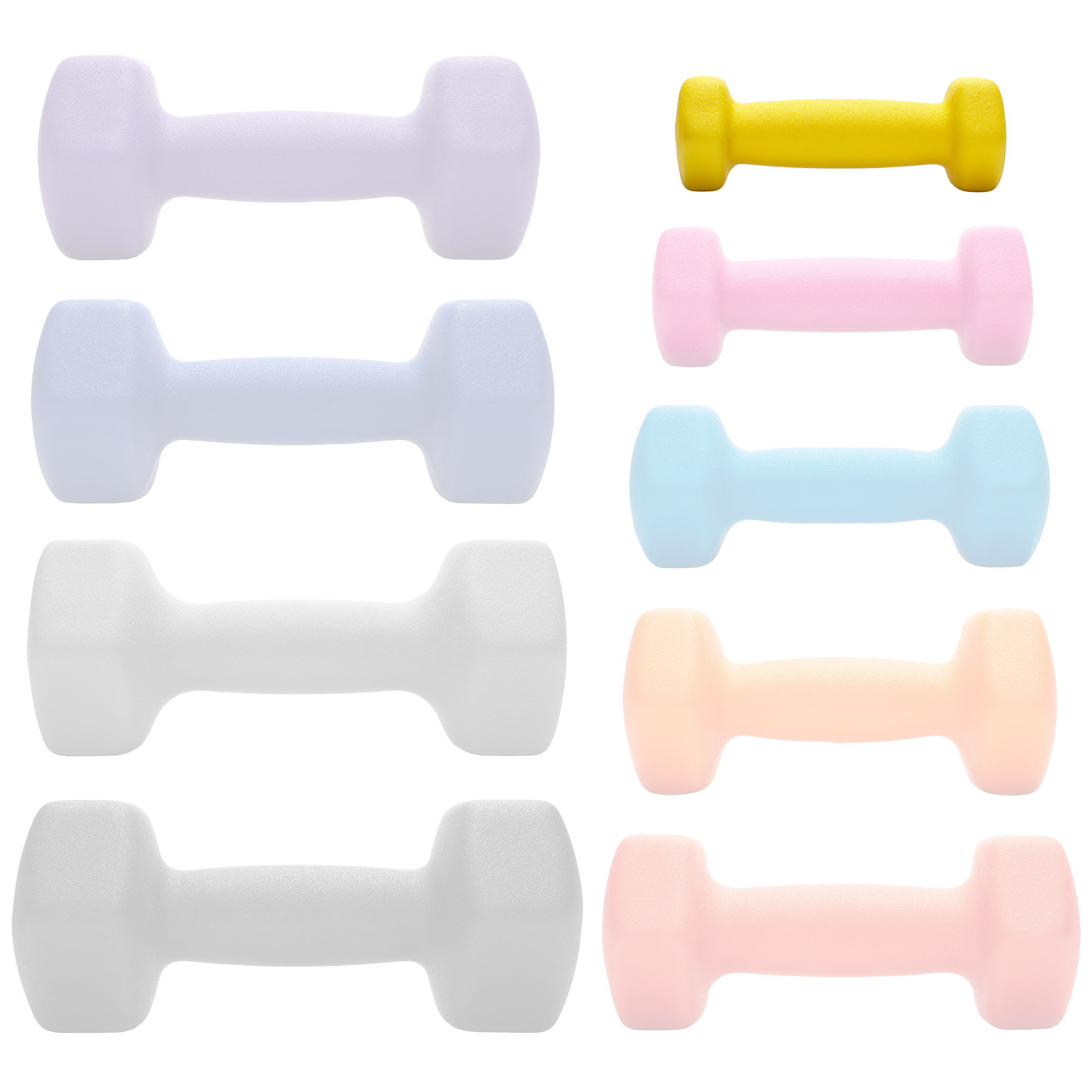 Philosophy Gym 1 lb Neoprene Dumbbell Pair, Yellow photo 5