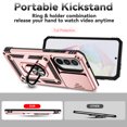 thumbnail image 2 of FIEWESEY for Samsung Galaxy A36 5G Case Built-in Slide Camera Cover & Kickstand Heavy Duty Protection Shockproof Phone Case for Samsung Galaxy A36 5G,Rose Gold, 2 of 8