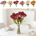 thumbnail image 1 of Ramo de flores de tulipán artificial 9 piezas – Tulipanes falsos Real Touch para decoración del hogar, centros de mesa de boda, arreglos de jarrones de mesa, decoraciones para salón y comedor, 1 of 7