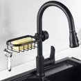 thumbnail image 1 of Dish Towels Drainer, Faucet Storage Rack, Easy Installation for Kitchen Towels (Black), 1 of 2