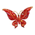 thumbnail image 2 of Rhinestone Butterfly Brooch Pin - Elegant Lapel Pin for Women's Dresses, Blazers, and Jackets, Multi-Color Sparkling Corsage Accessory for Daily Wear and Special Occasions, 2 of 5