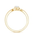 thumbnail image 2 of Rosec Jewels Lab Created Diamond Promise Ring for Women - Bypass Ring - EF-VS Quality - Ready to Gift for Valentines Day, 10K Yellow Gold, US 7.00, 2 of 8