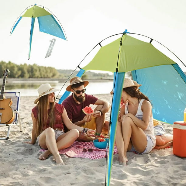 Tienda de campaña para playa, tienda de campaña, tienda de campaña, tienda de campaña, tienda de campaña, tienda de campaña, refugio para 5-8 personas, con protección para picnic en la playa, tienda d